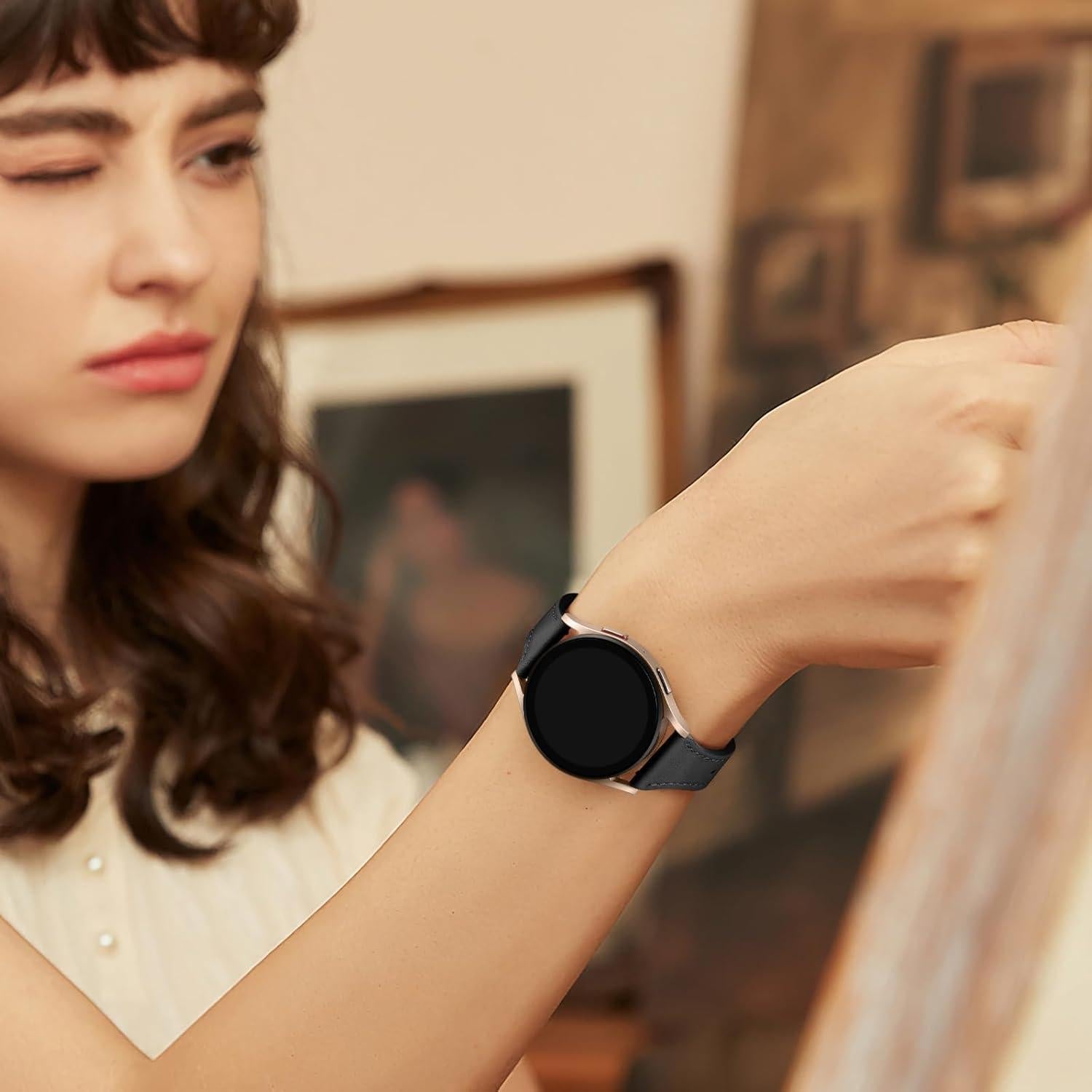 Correa de Cuero 20mm GEAK para Galaxy Watch 7/6/5/4/Active 2