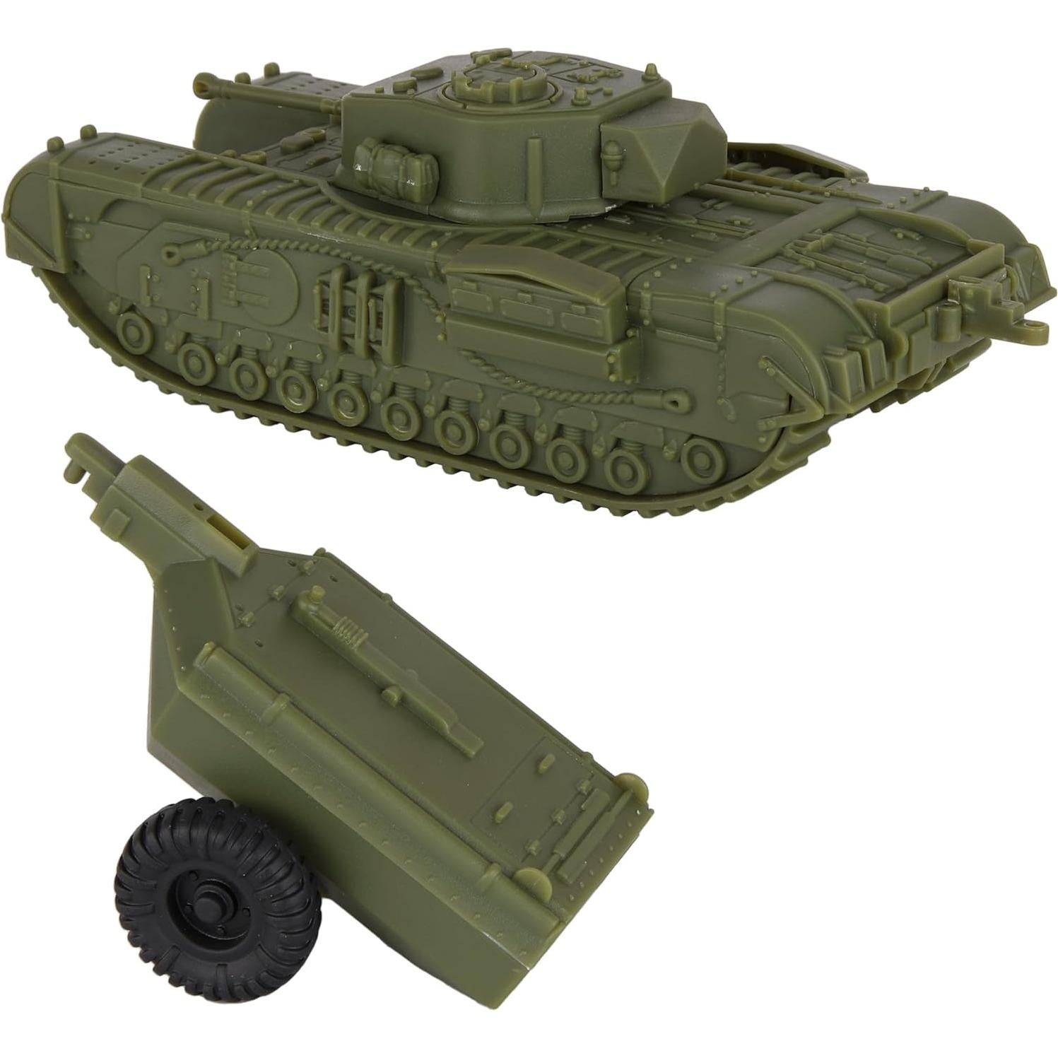 Tanque Churchill Crocodile BMC Toys 1:38 Verde OD
