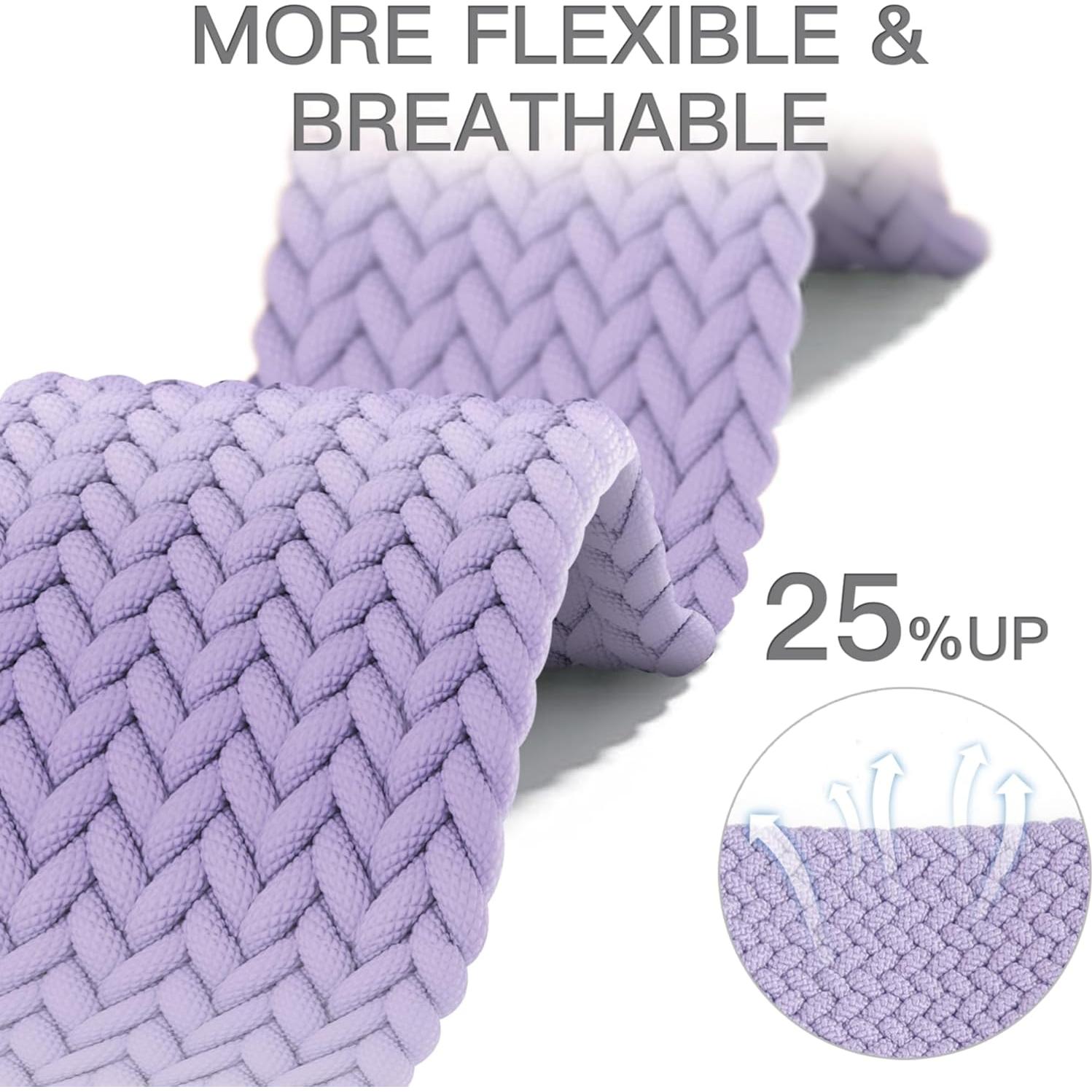 Correa de Nylon Elástico Woneligo para Reloj Inteligente 14.8-24.1 cm