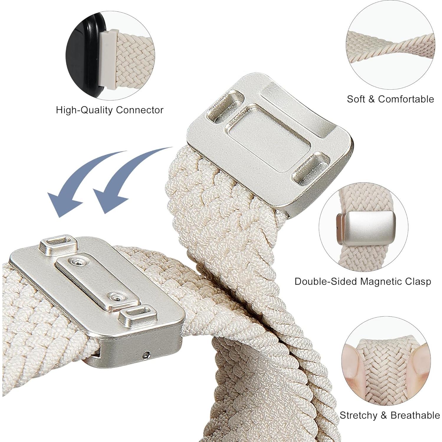 Correa de Nylon Elástico Woneligo para Reloj Inteligente 14.8-24.1 cm