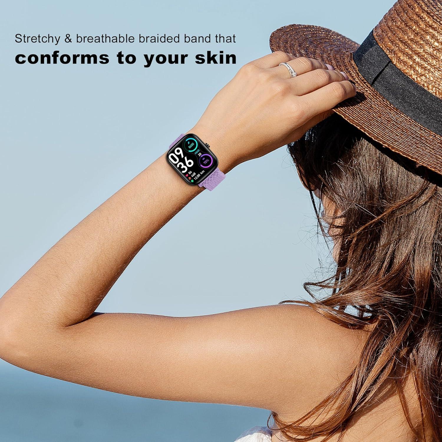 Correa de Nylon Elástico Woneligo para Reloj Inteligente 14.8-24.1 cm