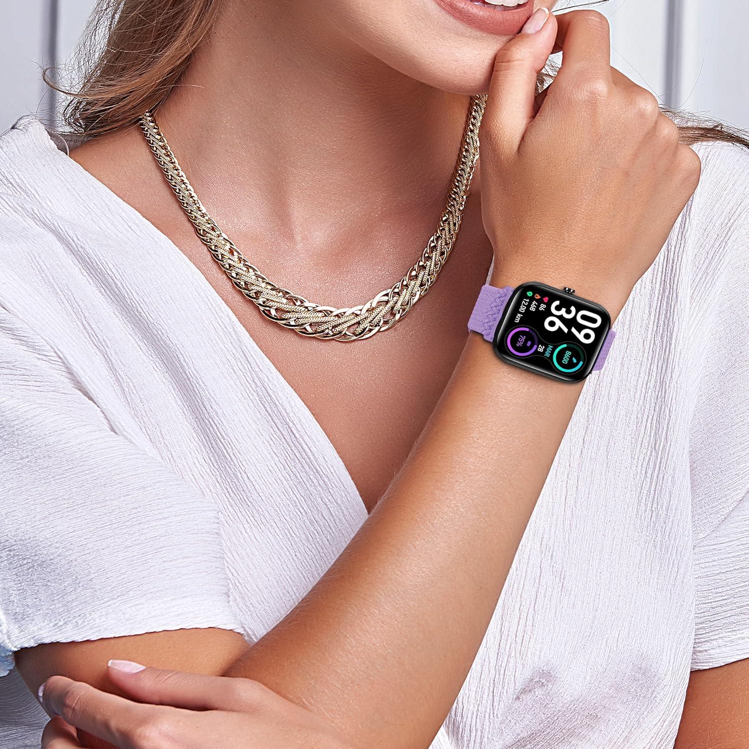 Correa de Nylon Elástico Woneligo para Reloj Inteligente 14.8-24.1 cm