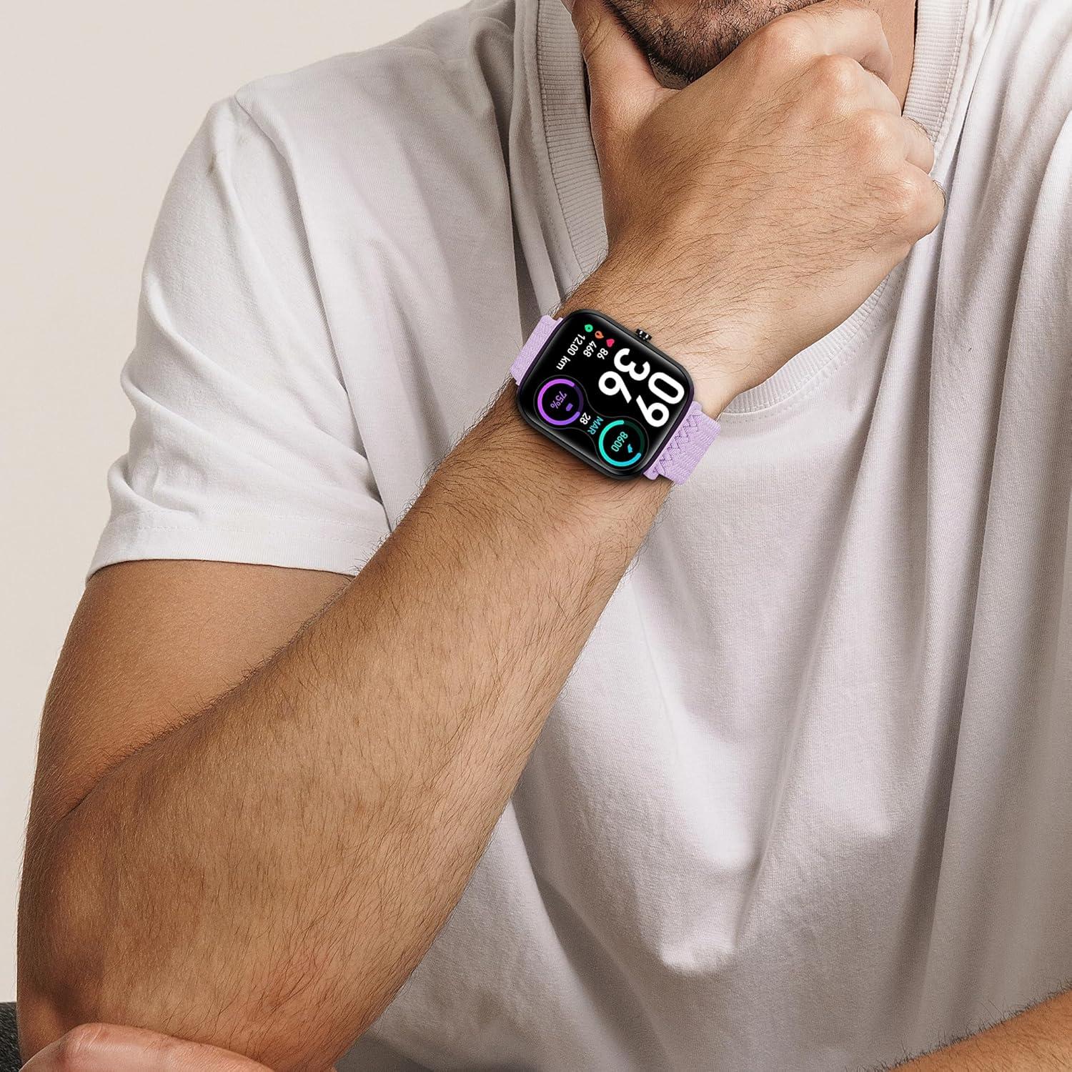 Correa de Nylon Elástico Woneligo para Reloj Inteligente 14.8-24.1 cm