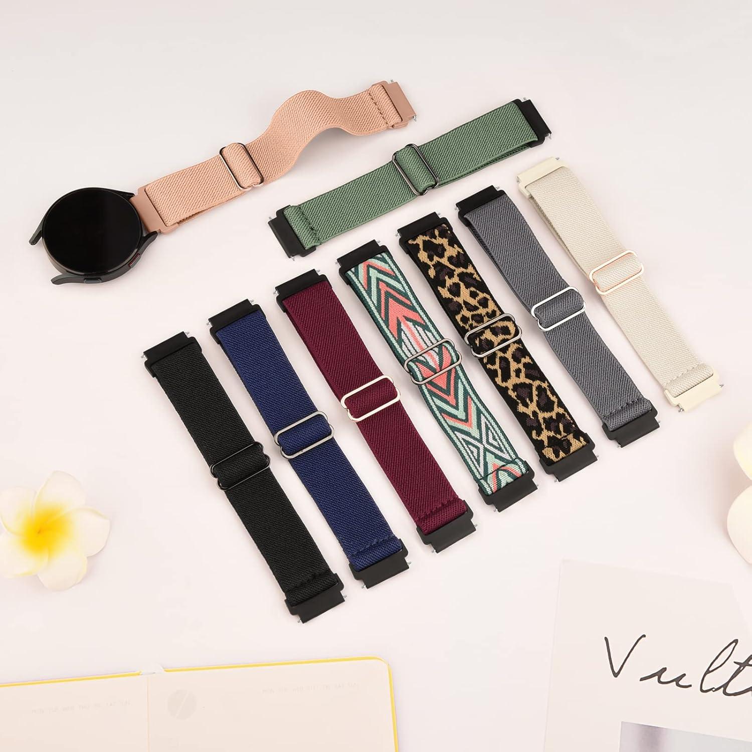 Correas de Reloj Inteligente Meliya 22mm Nylon Elástico Veryfit