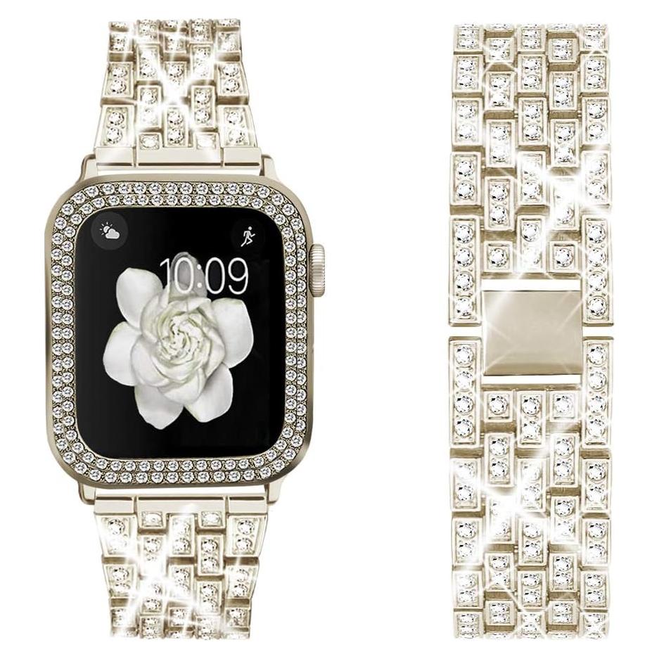 Correa Apple Watch 45mm Bekomo con 2 fundas brillantes