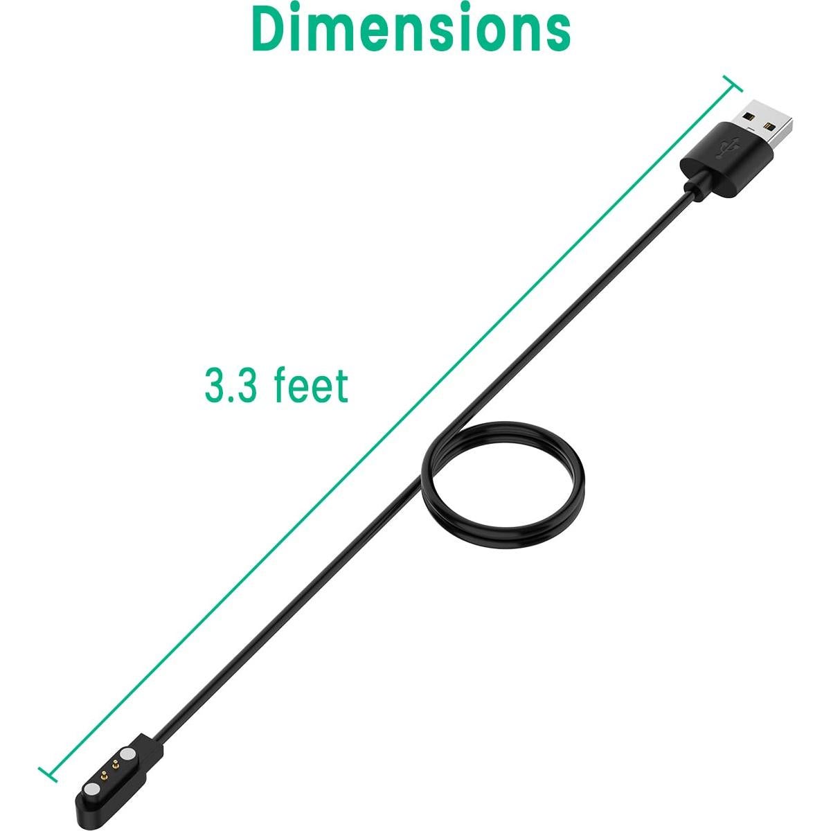 Cargador Magnético 2-Pack para Reloj Hero Band III 1.22m