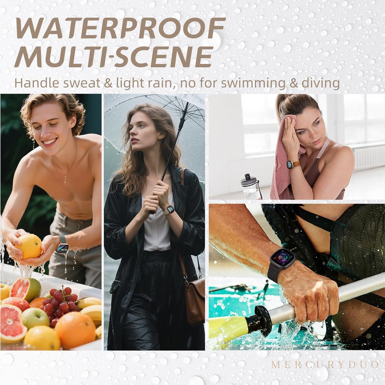 Banda Elástica Odbeai para Fitbit Versa 3/4/Sense 2 - 5 Paquetes