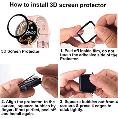 Protector de Pantalla 3D SMAATE para Reloj Inteligente 1.28"