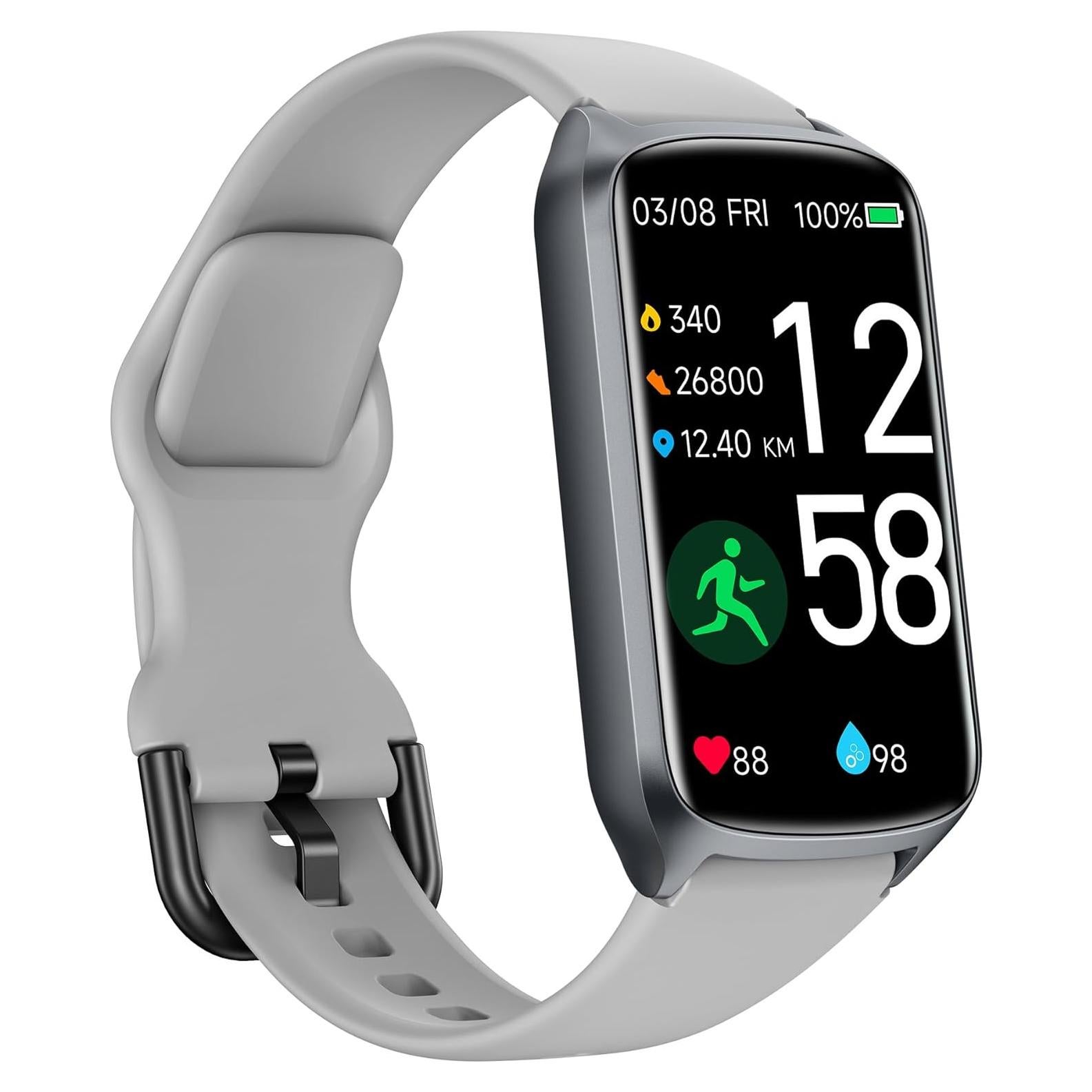 Rastreador de Salud Amzhero D26 con Monitoreo Cardíaco y Sueño