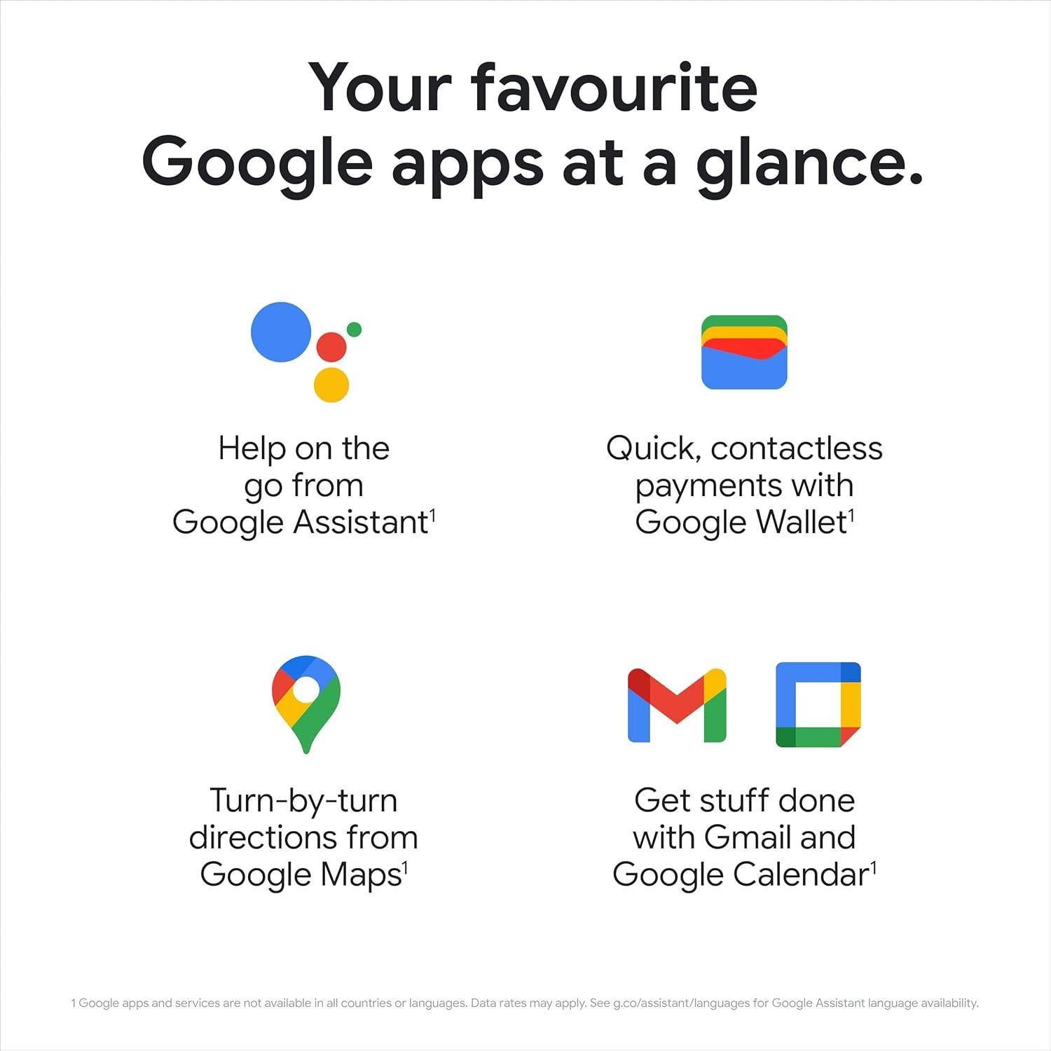 Reloj Inteligente Google Pixel - LTE, Monitor de Frecuencia Cardíaca