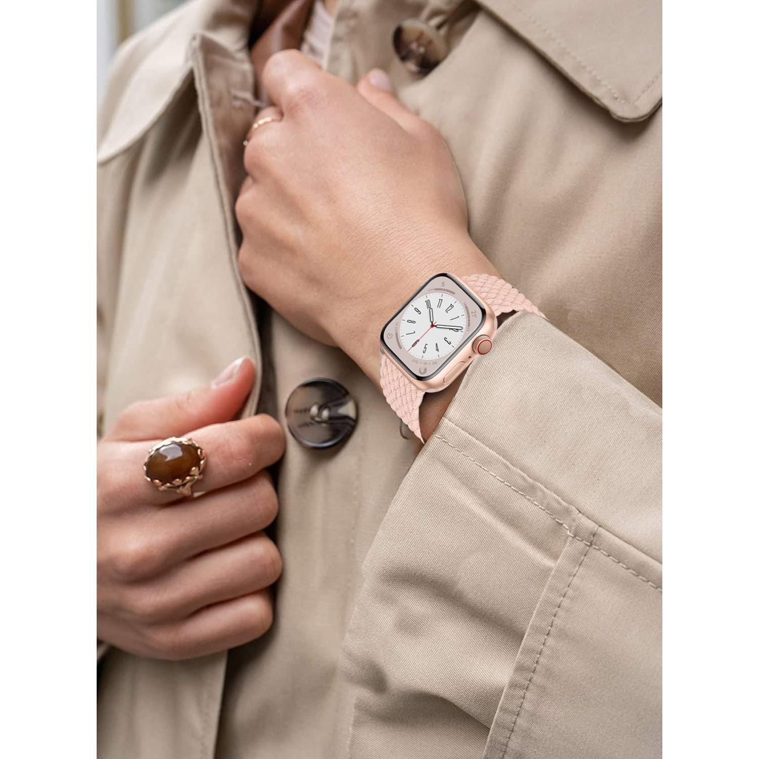 Banda trenzada Solo Loop DMVEIMAL para Apple Watch 38-49mm