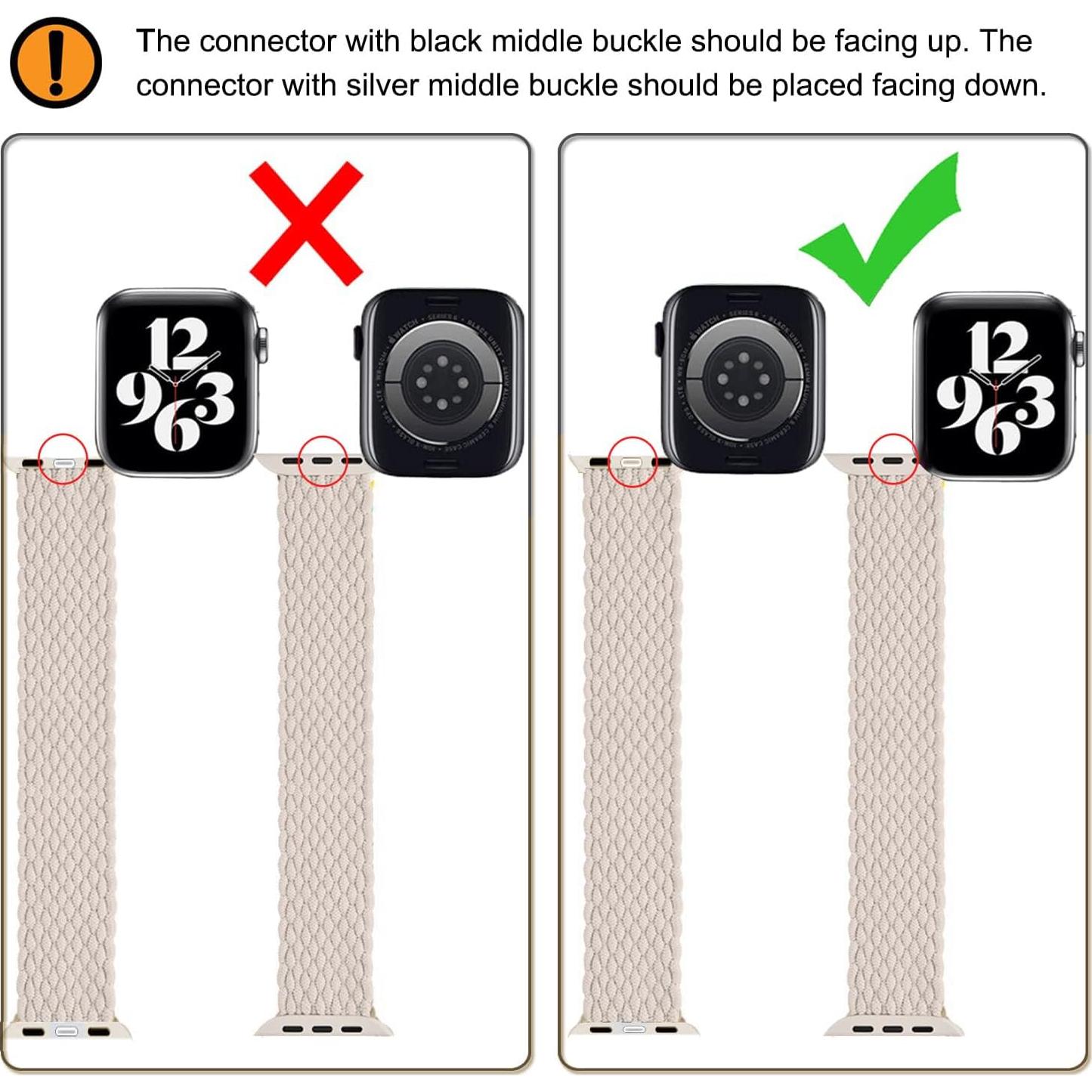 Banda trenzada Solo Loop DMVEIMAL para Apple Watch 38-49mm