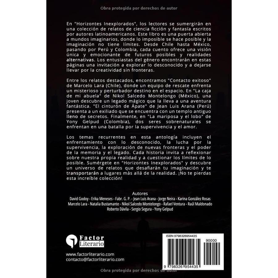 Horizontes inexplorados: Relatos de ciencia ficción y fantasía latinoamericanas (Spanish Edition)
