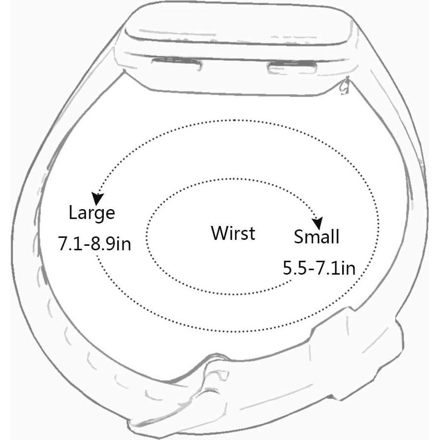 Bandas de Reemplazo Fitbit Versa 2 Silicona Ajustable Negro