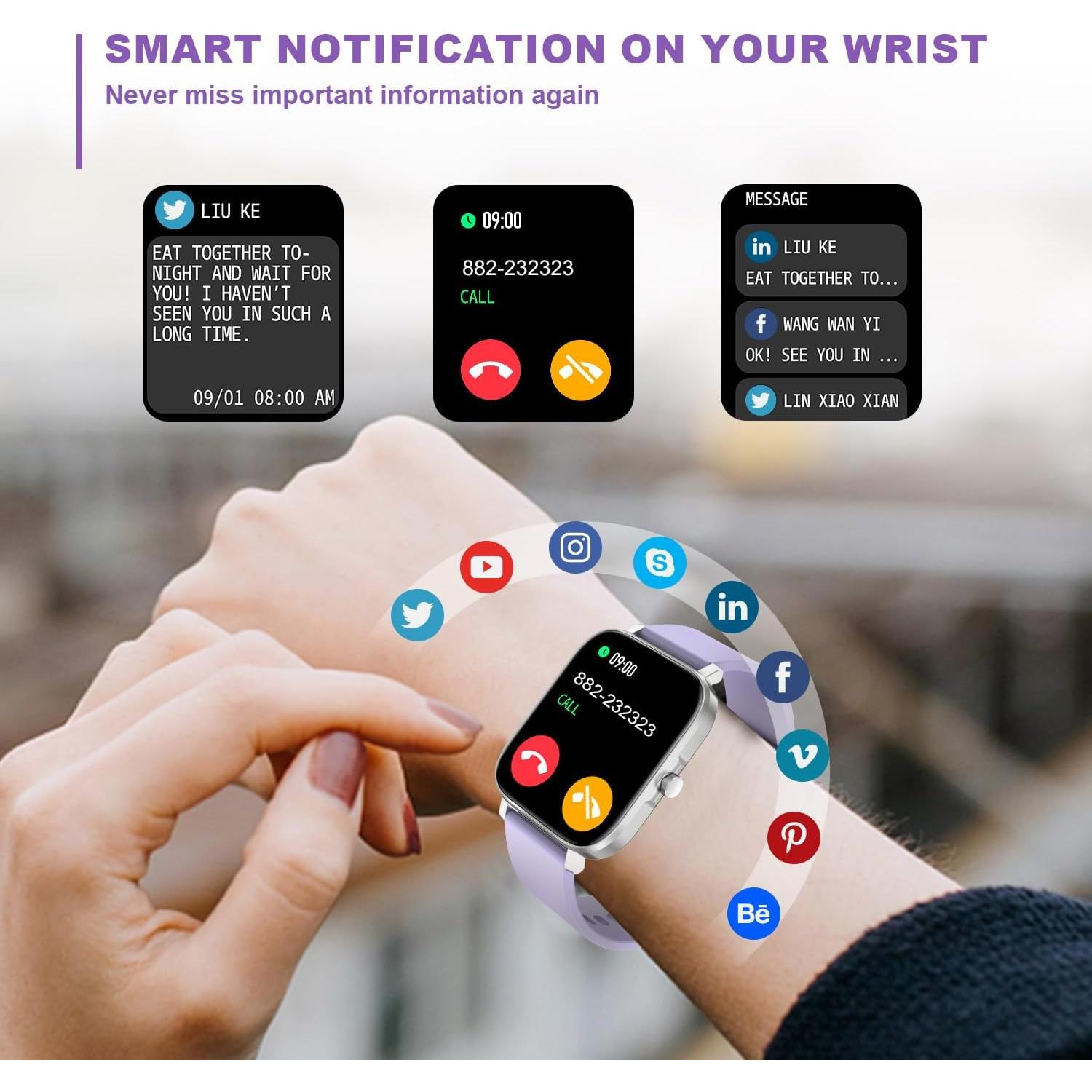 Reloj Inteligente Choiknbo 1.83" Monitoreo Salud IP68