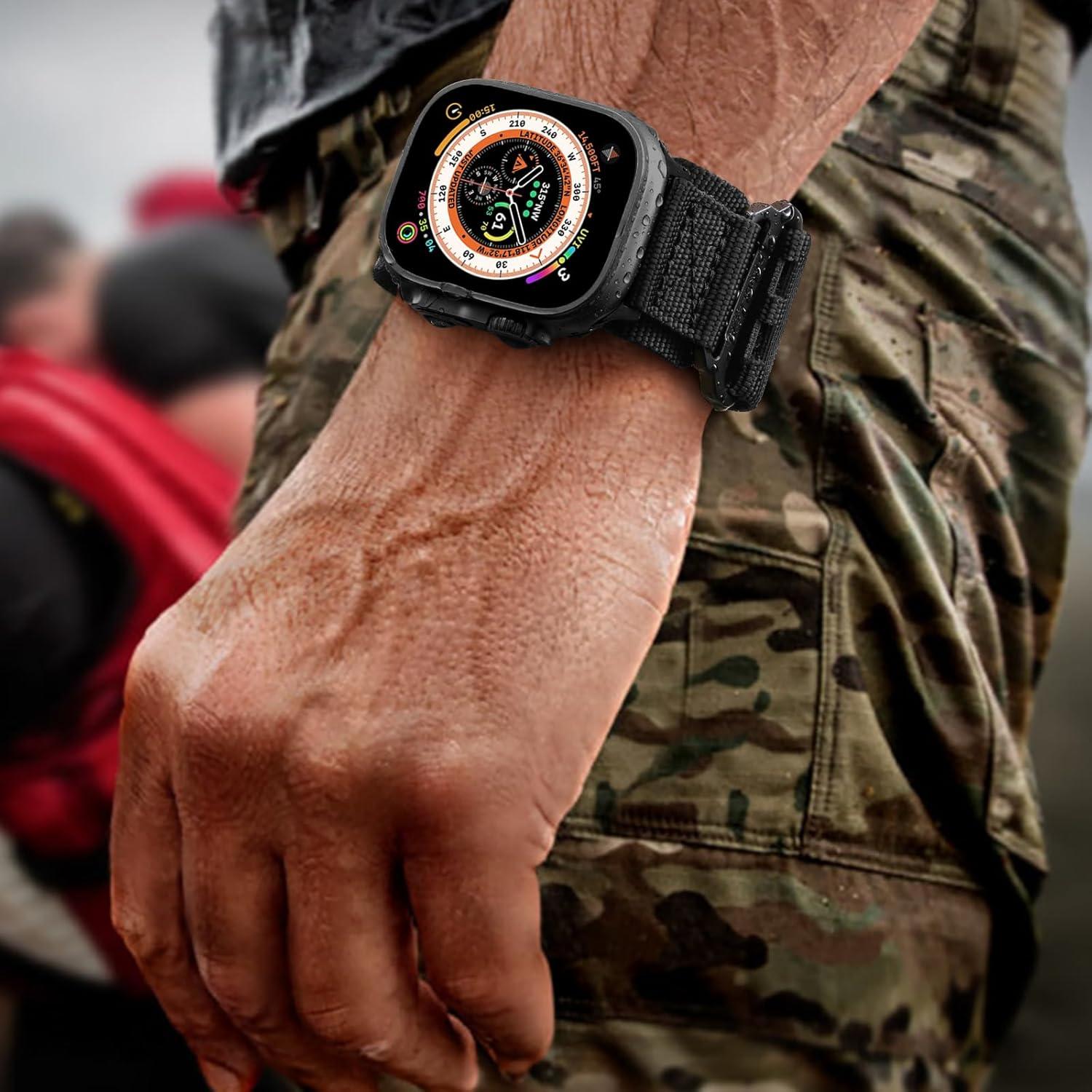 Correa de Reloj Nylon Táctica Bandletic para Apple Watch 49mm-42mm