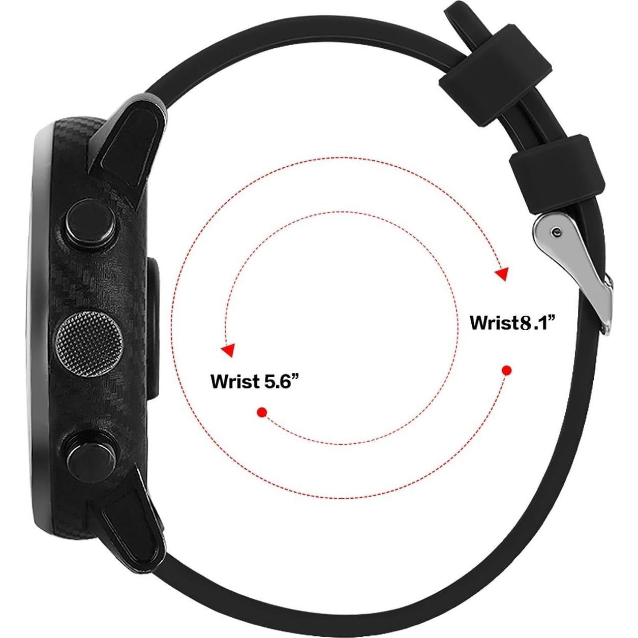 Correa de Silicona Suave E ECSEM para Reloj IDW25 Ajustable