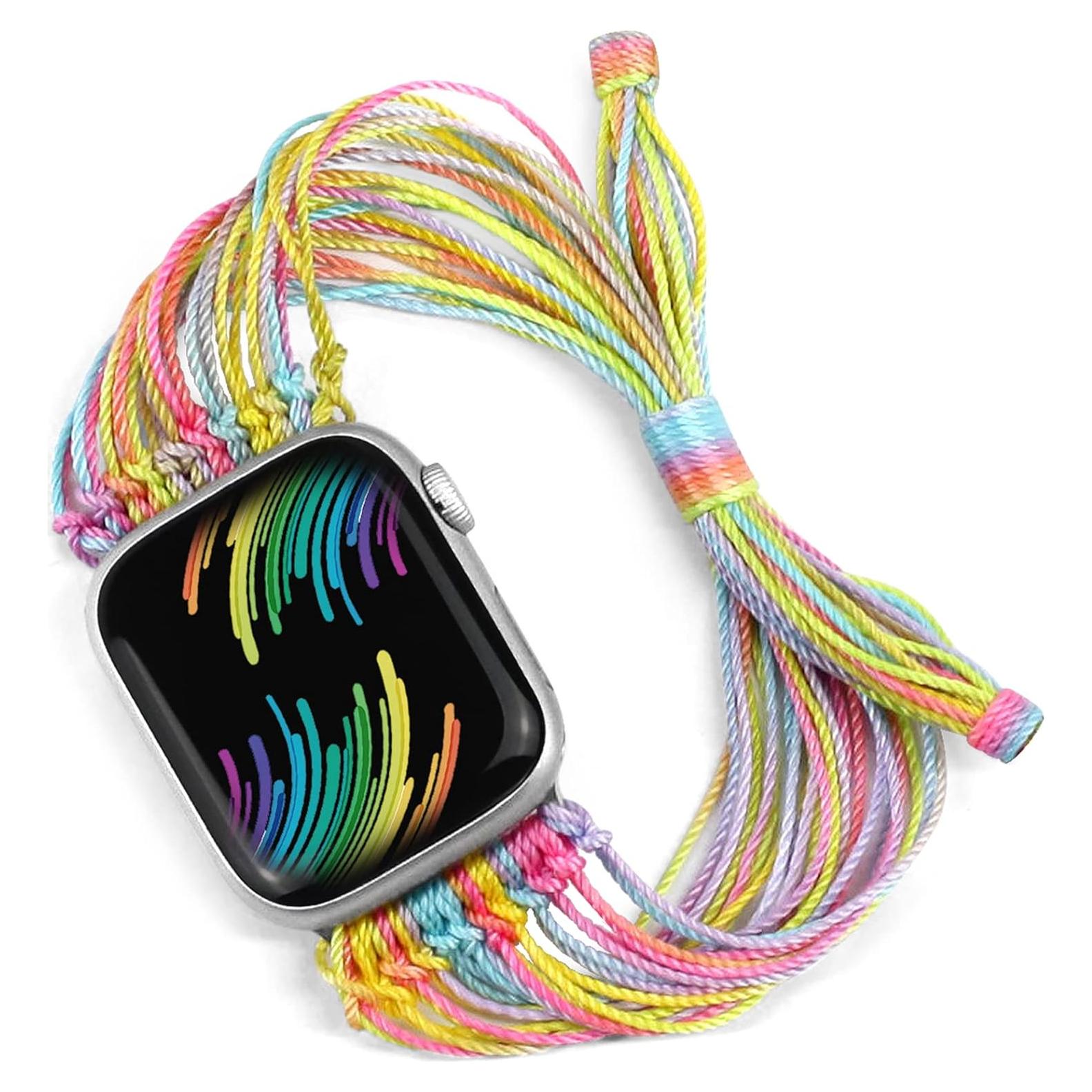 Pulsera Boho JR.DM para Apple Watch 38-46mm Colorido Mujeres