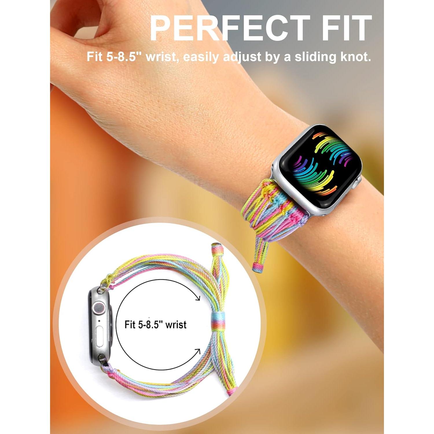 Pulsera Boho JR.DM para Apple Watch 38-46mm Colorido Mujeres