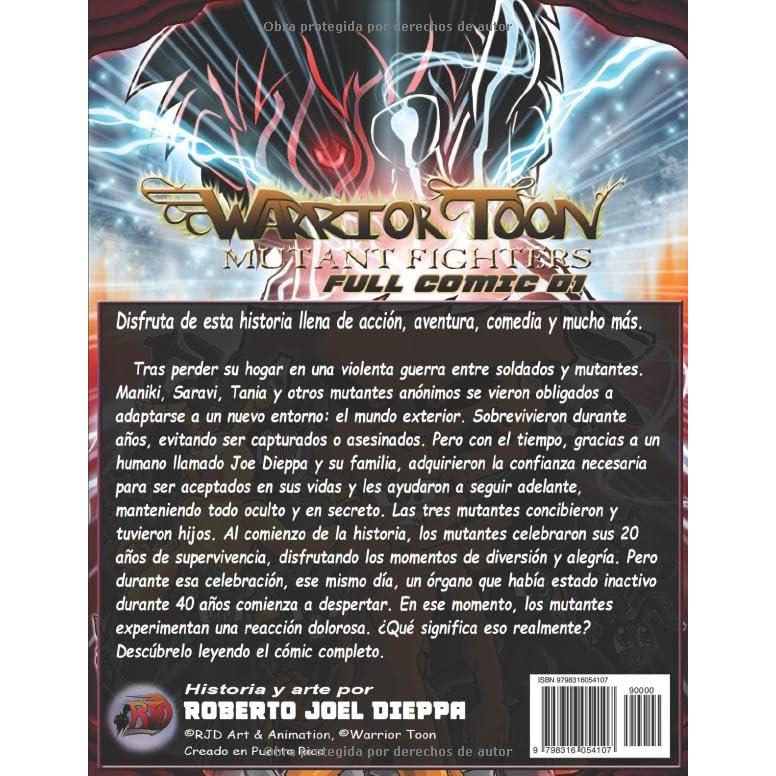 Warrior Toon Mutant Fighters: Full Comic 01 - Versión en Español (Spanish Edition)