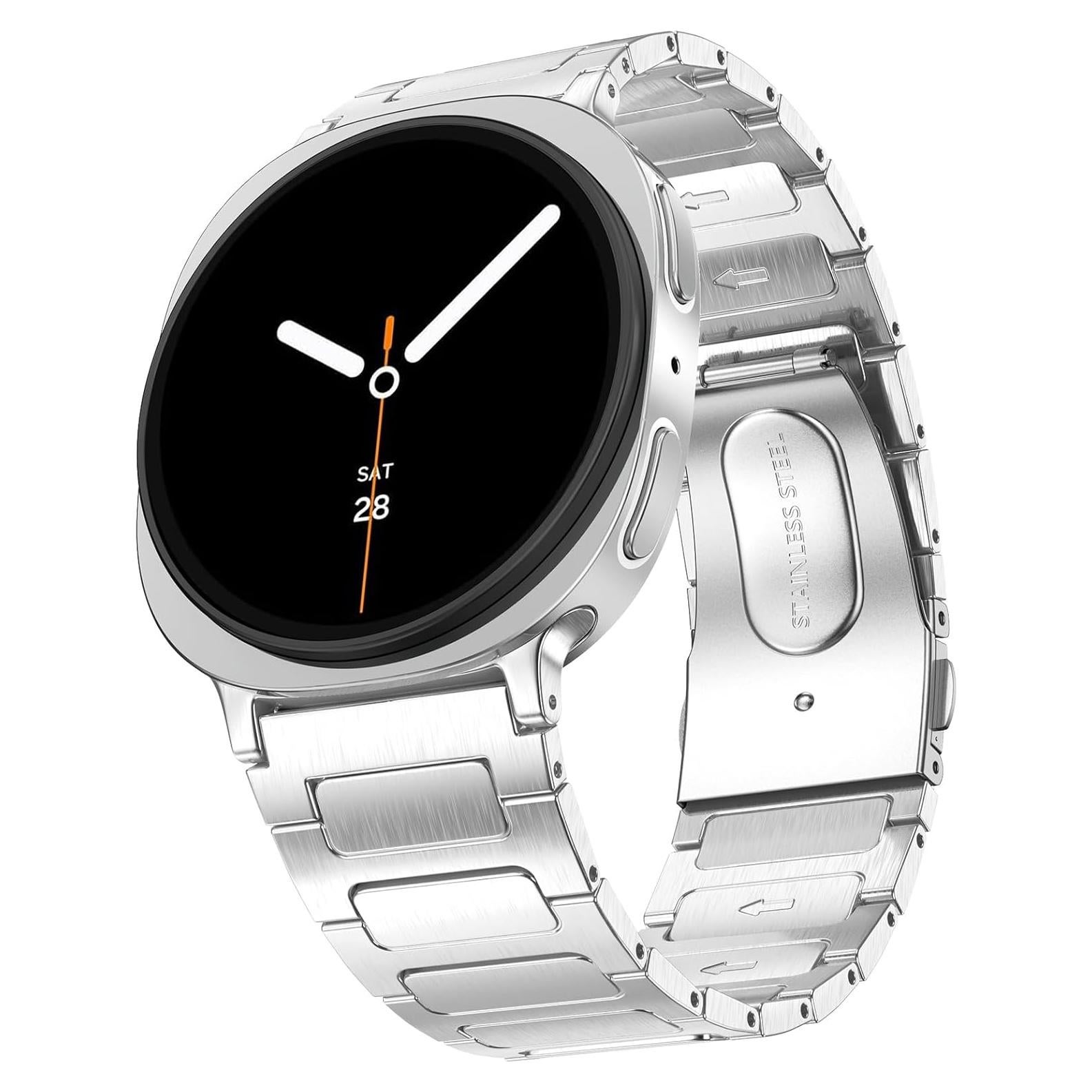 Banda de Acero Inoxidable PanPinnacle para Galaxy Watch 8 46mm