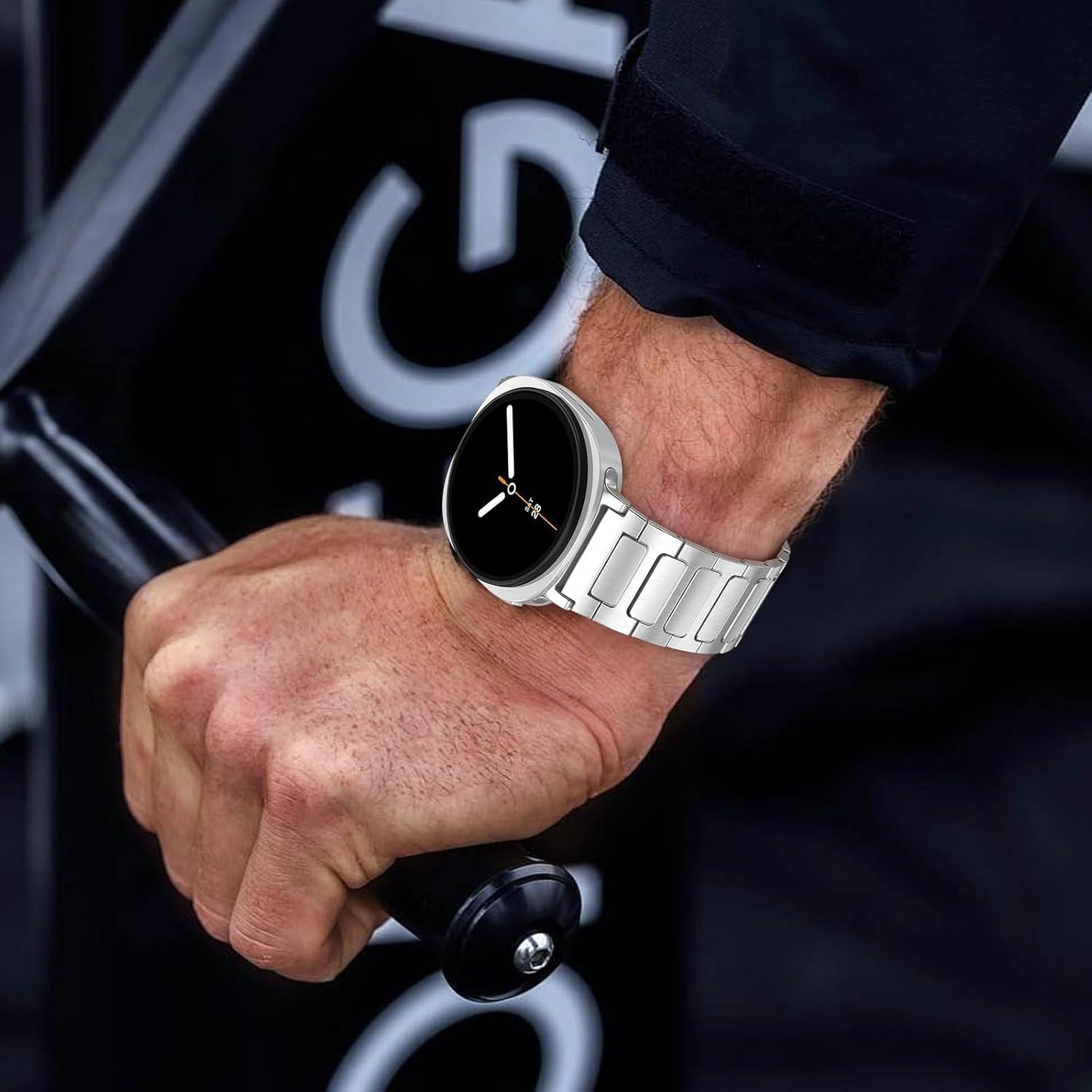 Banda de Acero Inoxidable PanPinnacle para Galaxy Watch 8 46mm