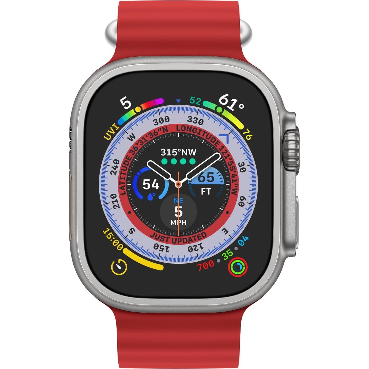 Banda Oceánica de Silicona para Apple Watch Ultra 49mm 46mm 45mm