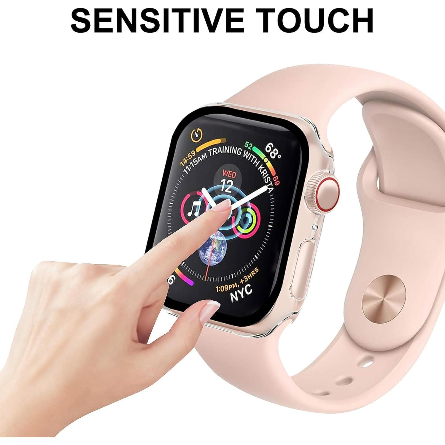 Funda Protectora Sonriente para Apple Watch 40mm - Transparente