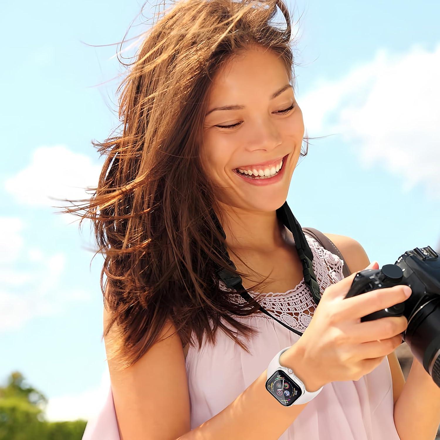 Funda Protectora Sonriente para Apple Watch 40mm - Transparente