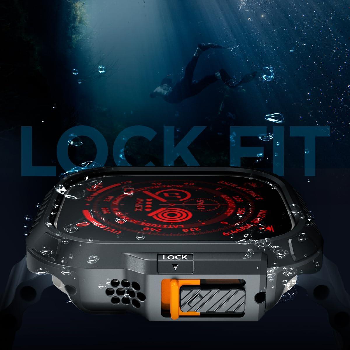 Funda Spigen Lock Fit para Apple Watch Ultra 49mm - Negro