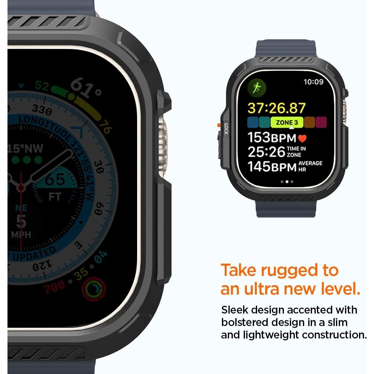 Funda Spigen Lock Fit para Apple Watch Ultra 49mm - Negro