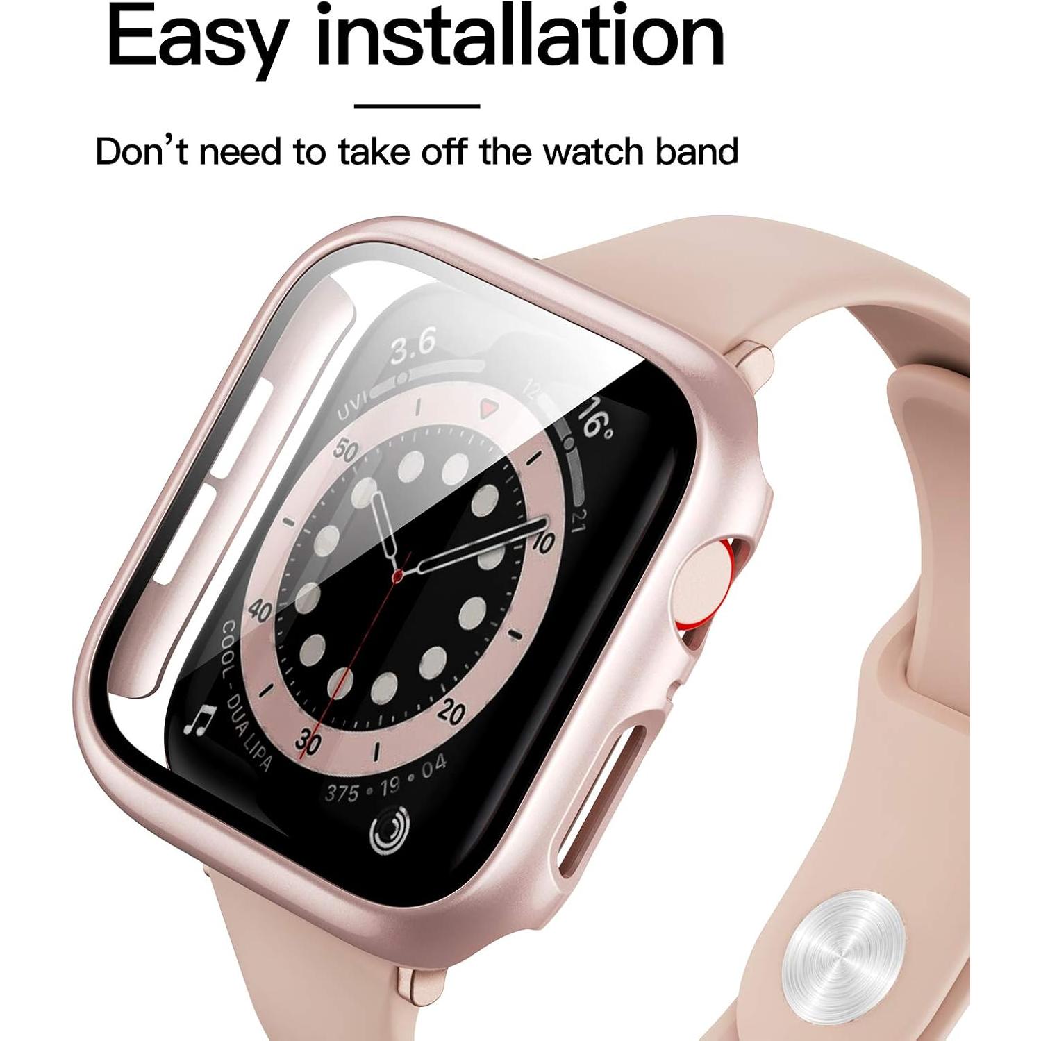 Paquete de 6 Fundas para Apple Watch SE 40mm con Protector