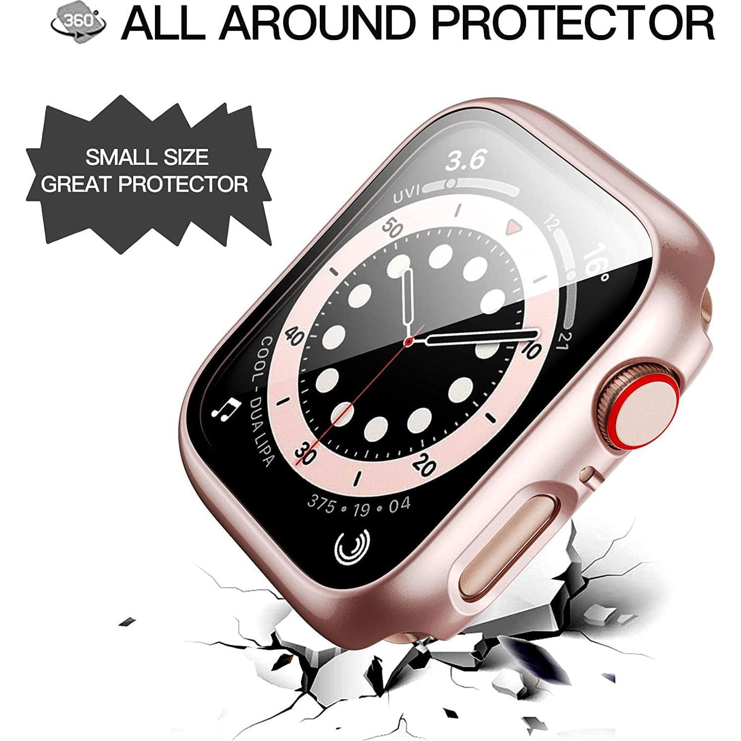 Paquete de 6 Fundas para Apple Watch SE 40mm con Protector