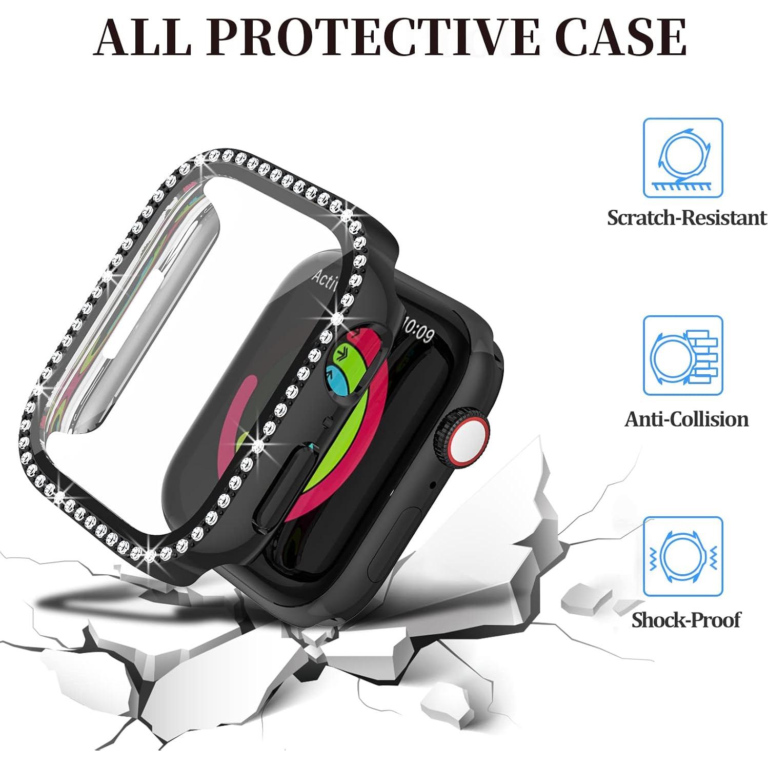 Funda Bling Haojavo para Apple Watch 44mm SE Series 6 5 4