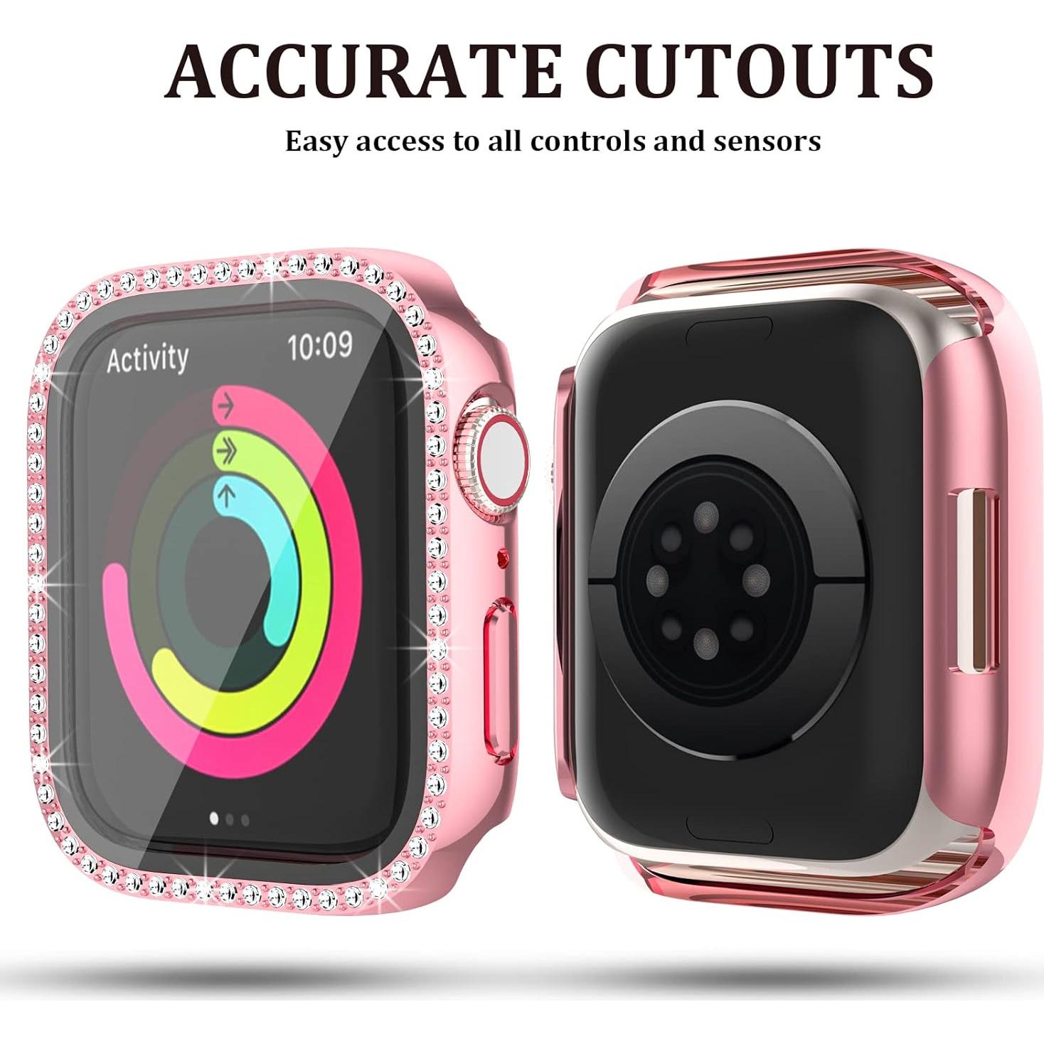 Funda Bling Haojavo para Apple Watch 44mm SE Series 6 5 4