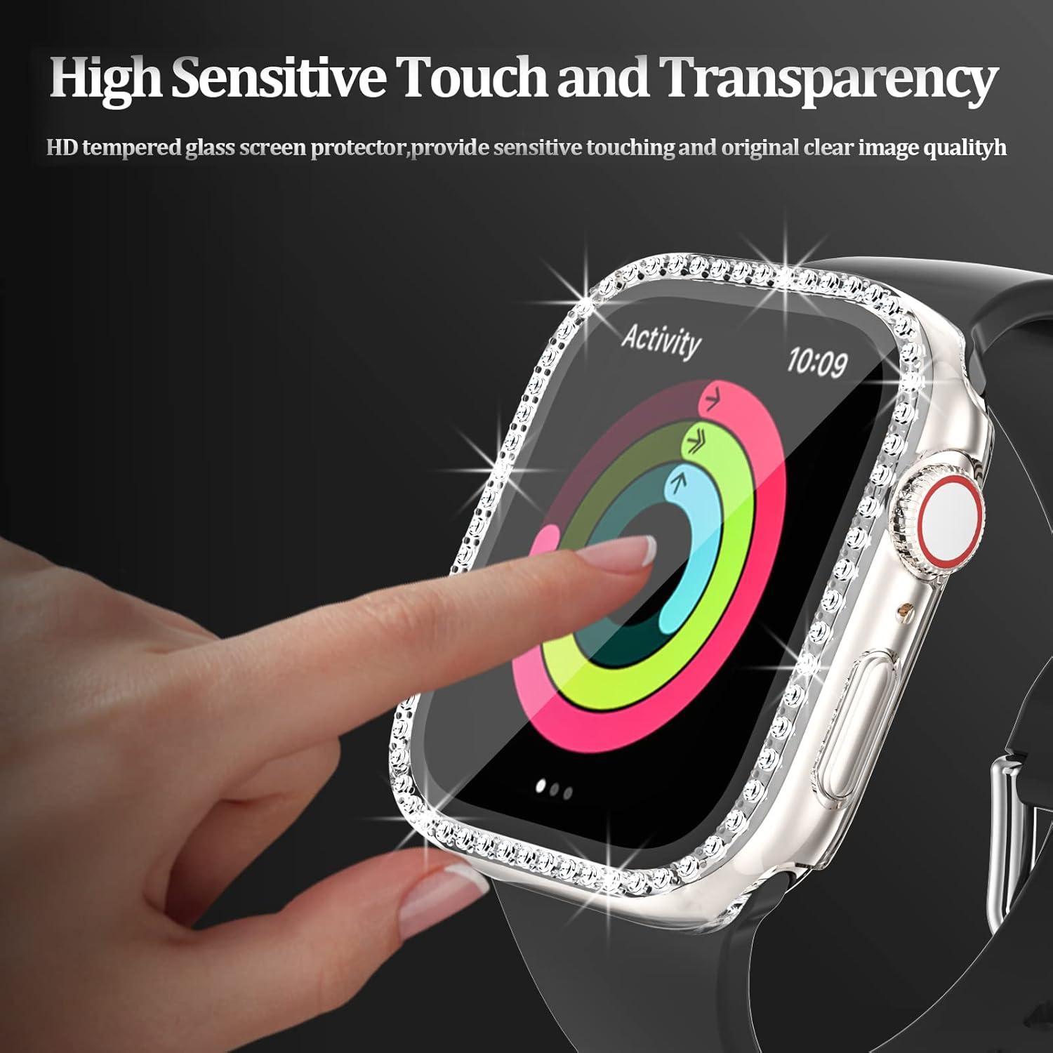 Funda Bling Haojavo para Apple Watch 44mm SE Series 6 5 4