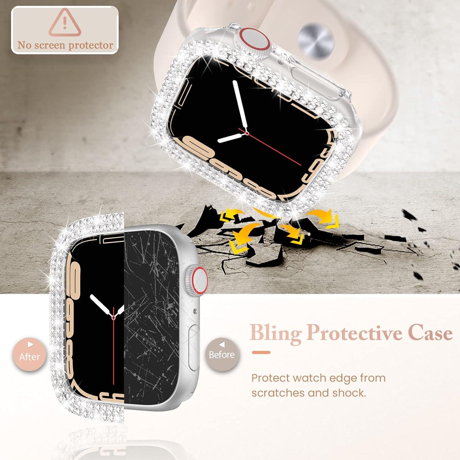 Funda Protectora Brillante Goton para Apple Watch 41mm - 4 Pack