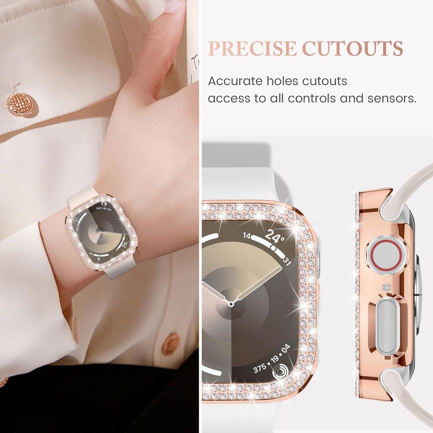 Funda Protectora Brillante Goton para Apple Watch 41mm - 4 Pack