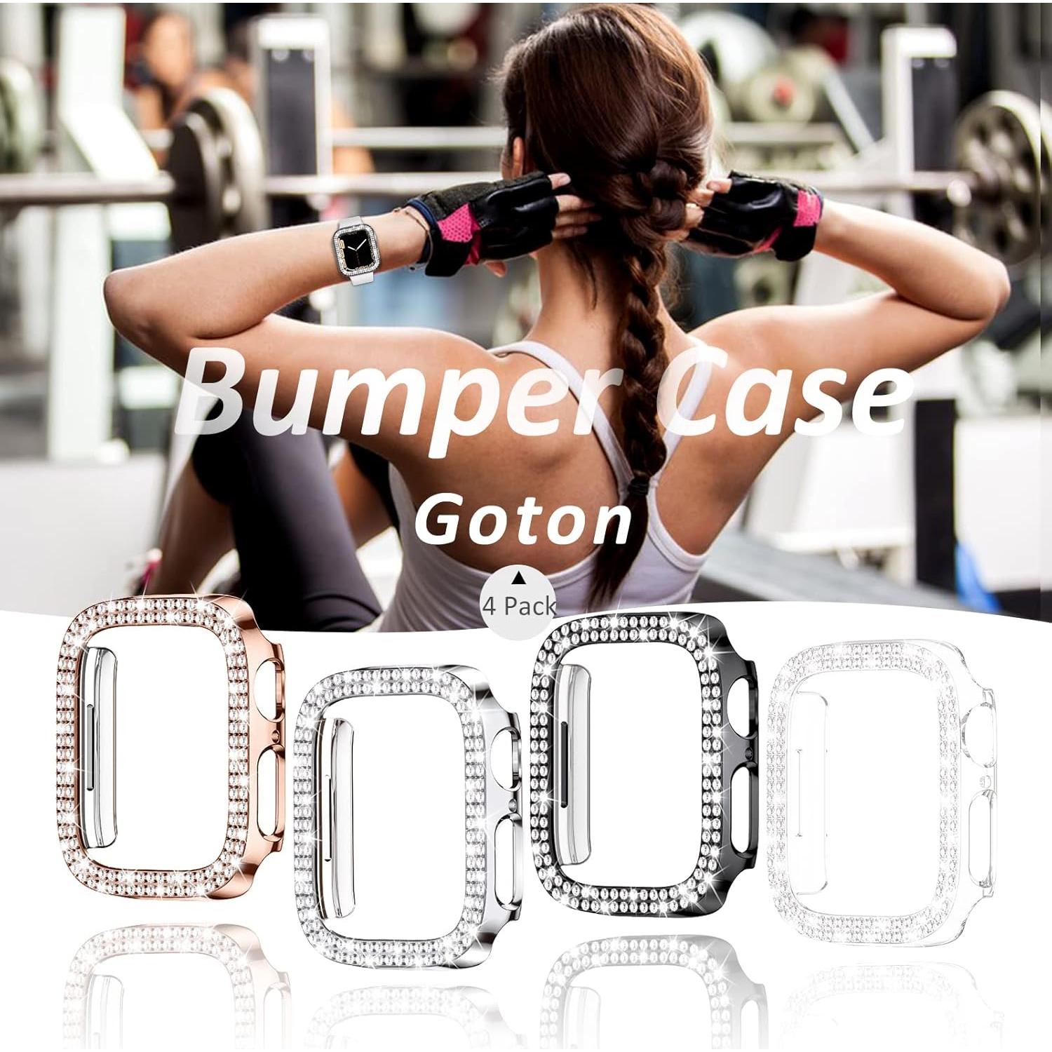 Funda Protectora Brillante Goton para Apple Watch 41mm - 4 Pack