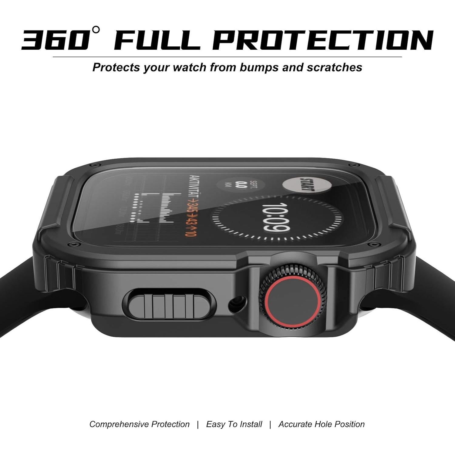 Funda Protectora Recoppa para Apple Watch 40mm Negro