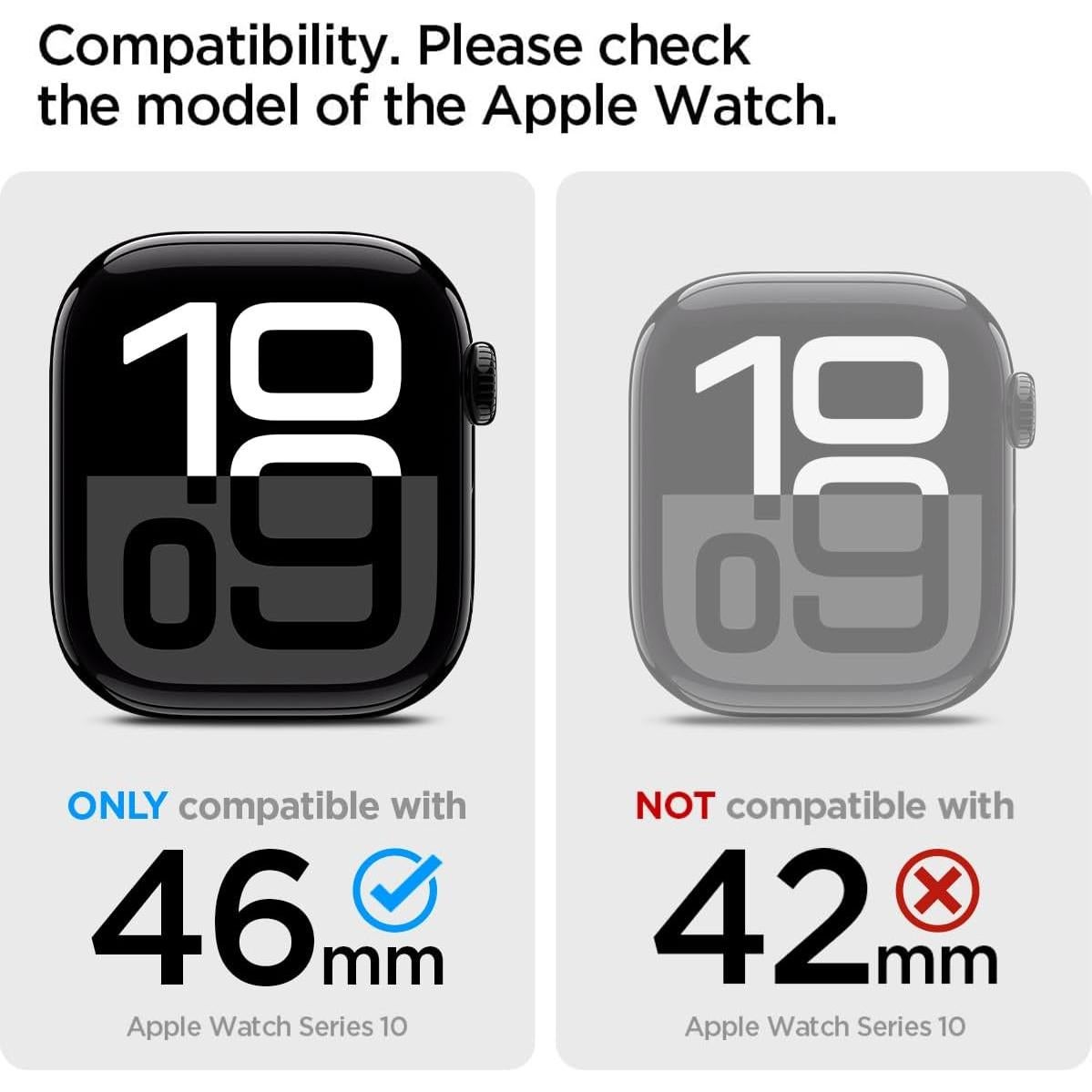 Correa Deportiva Spigen Liquid Air Pro para Apple Watch 10 46mm - Negro Mate