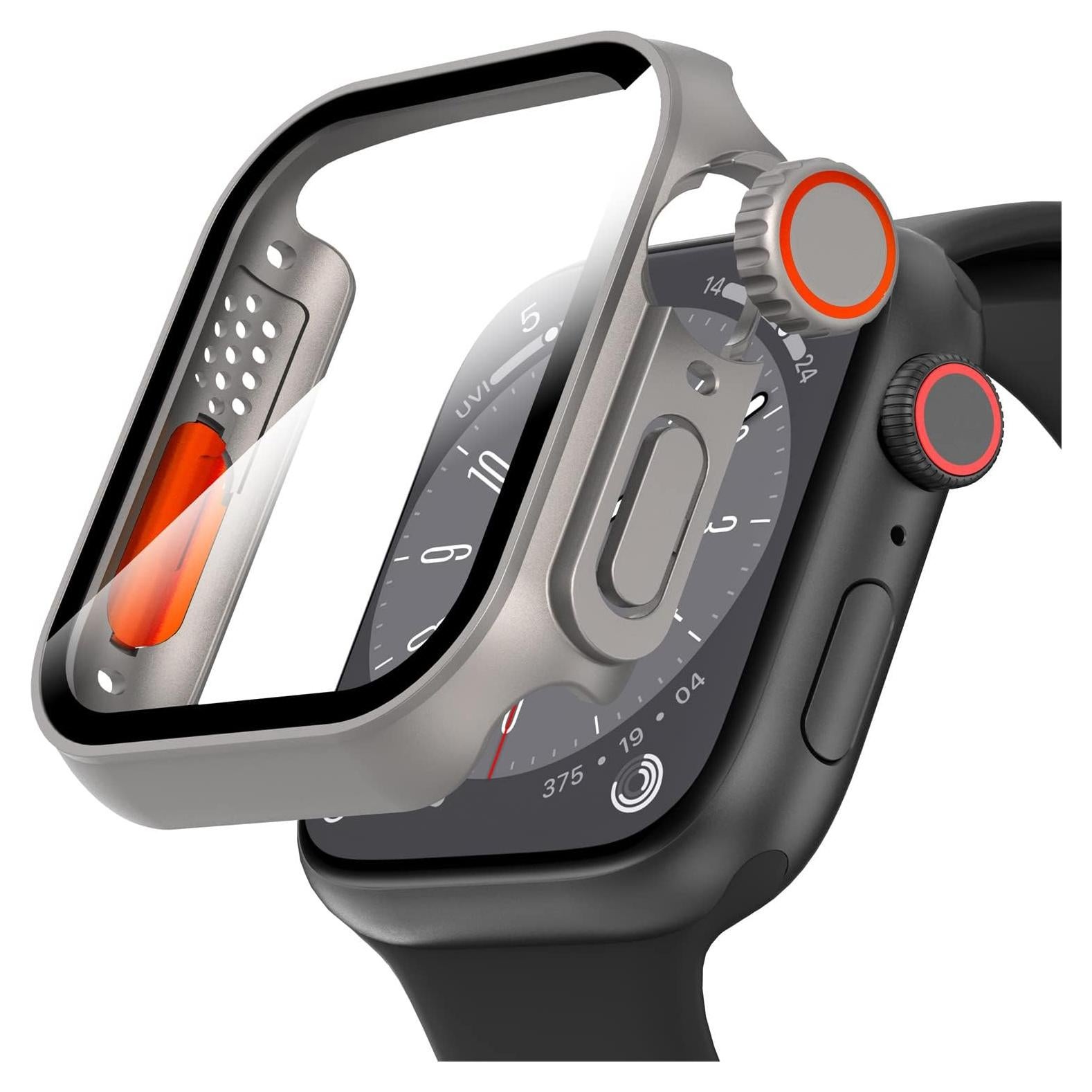 Funda Protectora Suoman para Apple Watch 45mm - Vidrio Templado