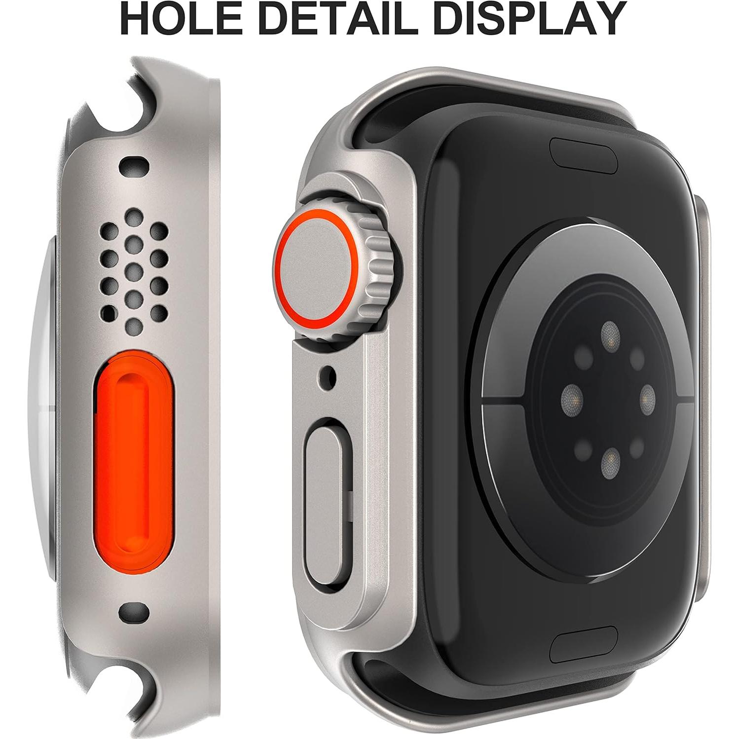 Funda Protectora Suoman para Apple Watch 45mm - Vidrio Templado