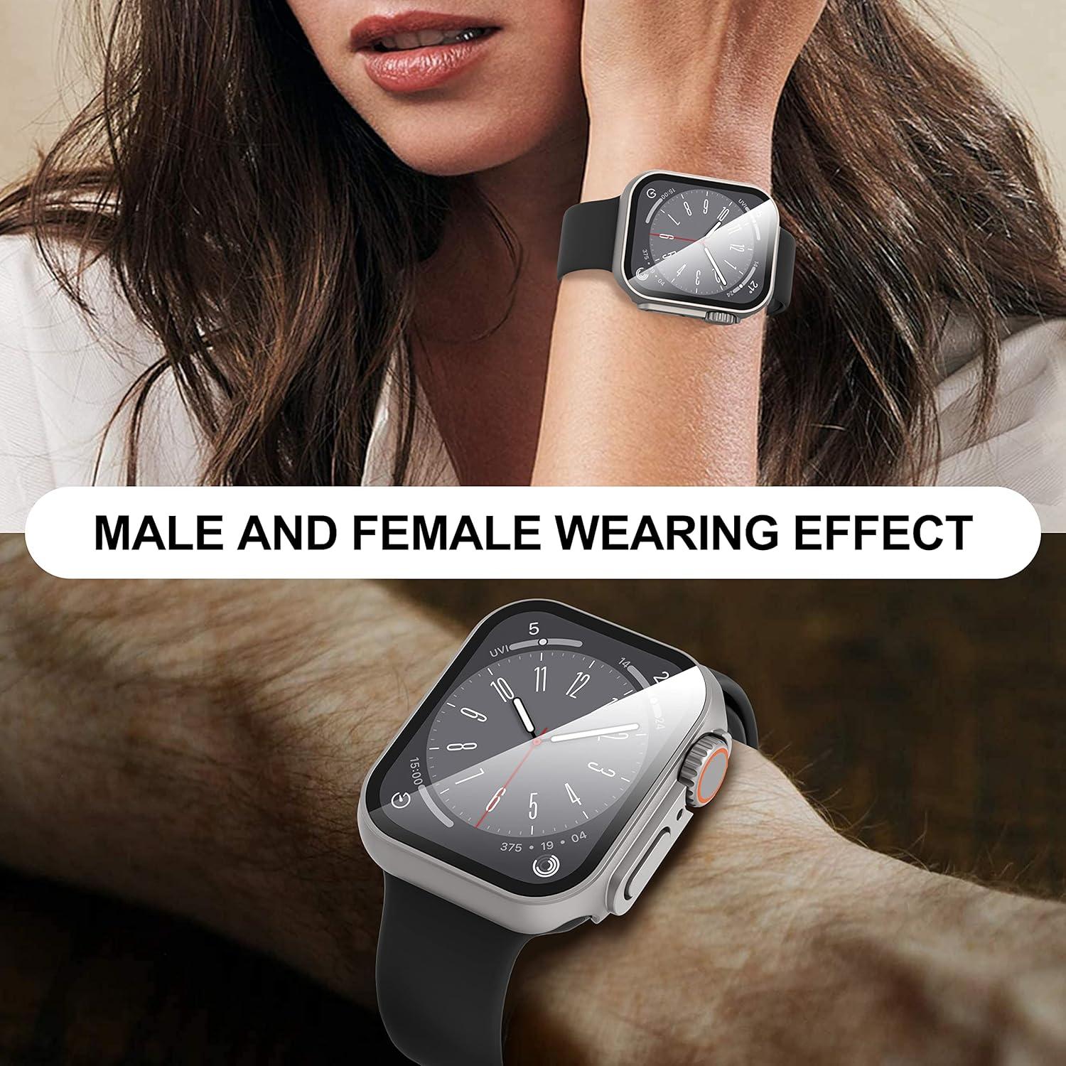 Funda Protectora Suoman para Apple Watch 45mm - Vidrio Templado