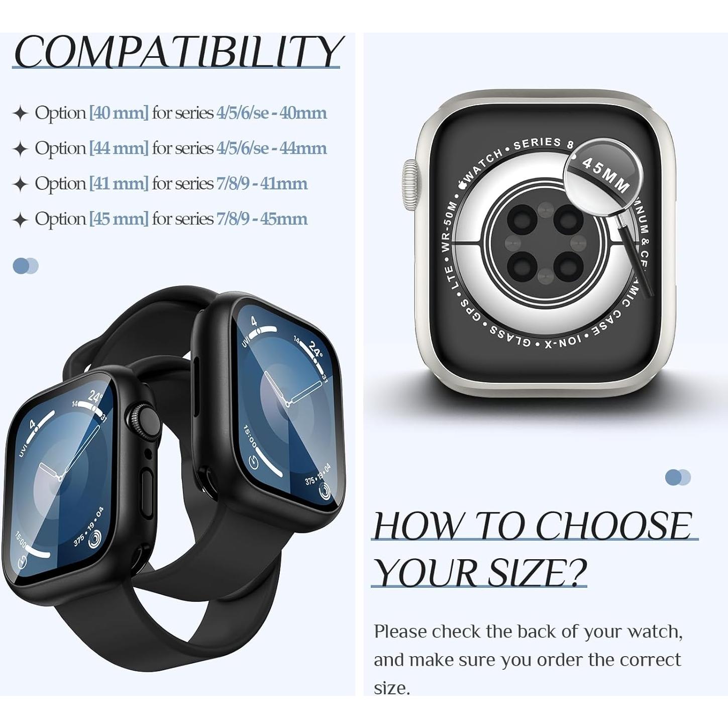 Funda Impermeable Goton para Apple Watch 40mm Series 6/5/4/SE