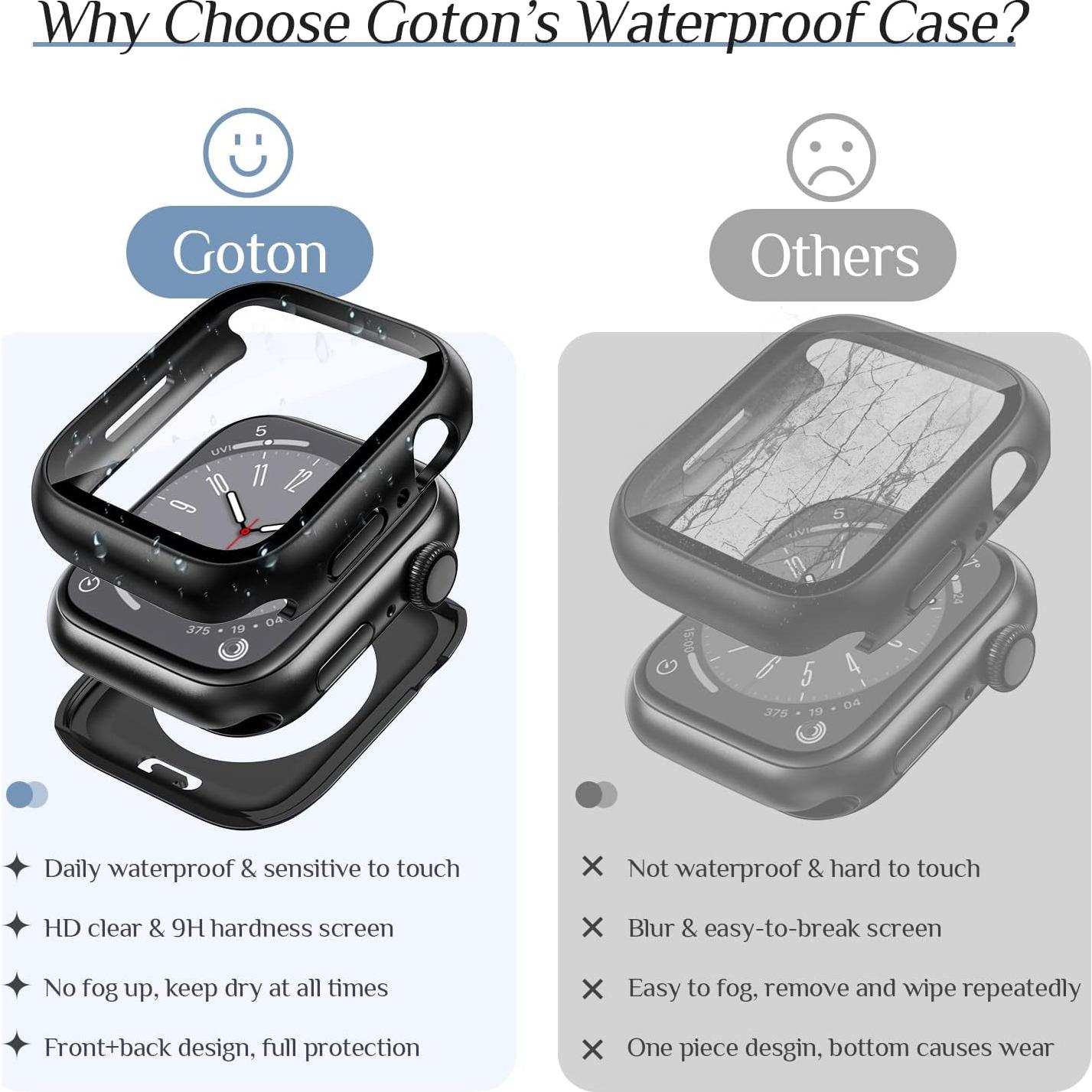 Funda Impermeable Goton para Apple Watch 40mm Series 6/5/4/SE