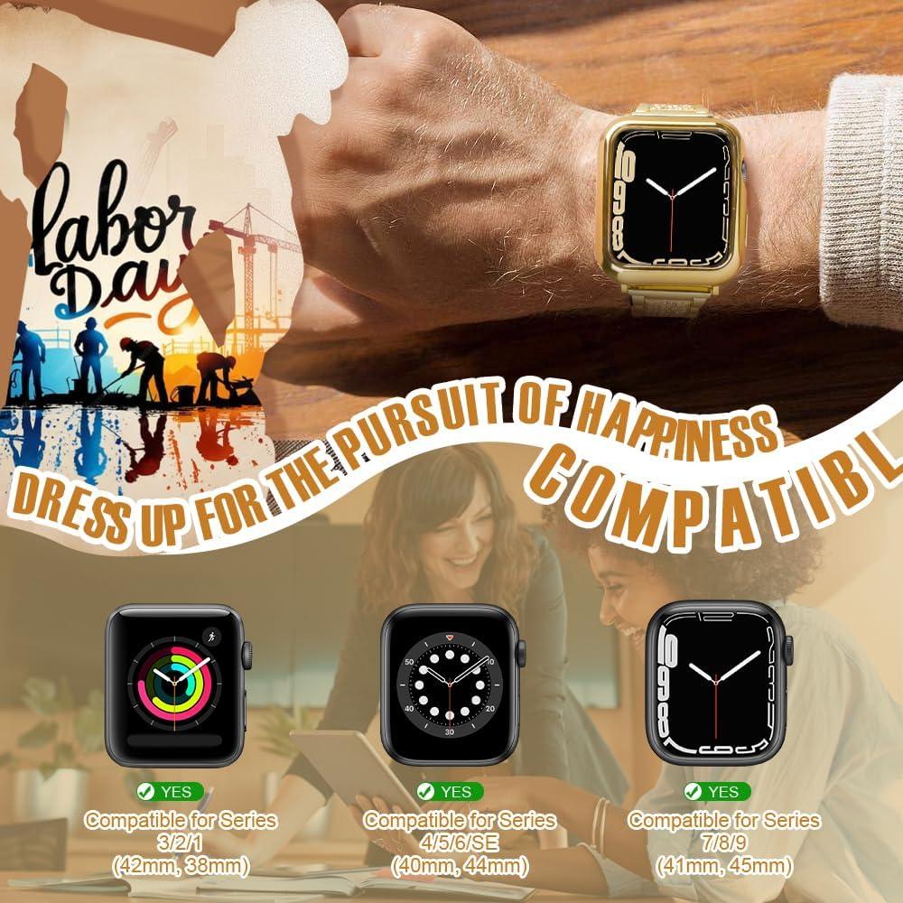 Funda TPU Protectora Dorada 40mm para Apple Watch Series 1-7