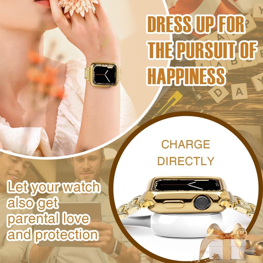 Funda TPU Protectora Dorada 40mm para Apple Watch Series 1-7