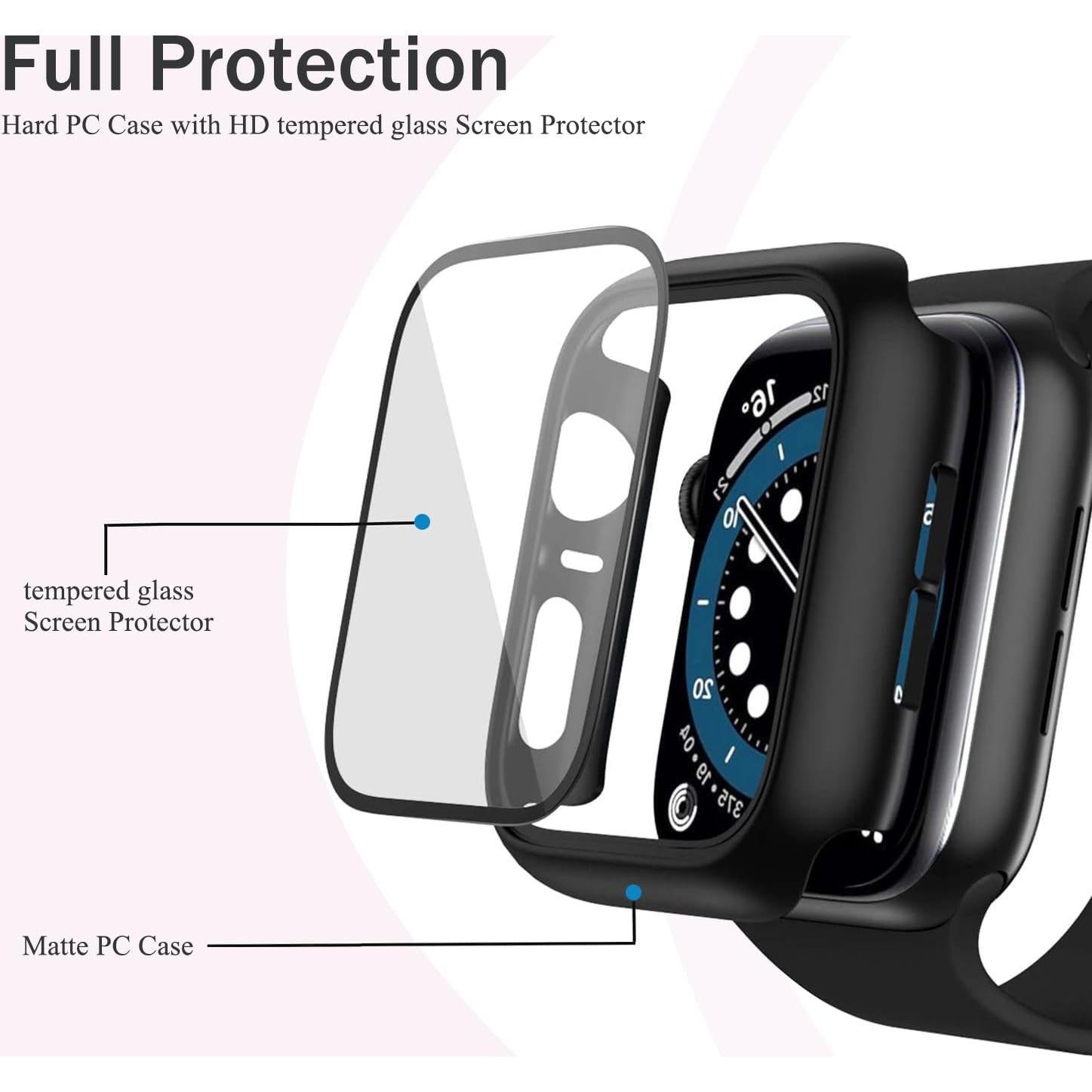 Estuche Pocoukate 12 Paquetes para Apple Watch 10 42 mm