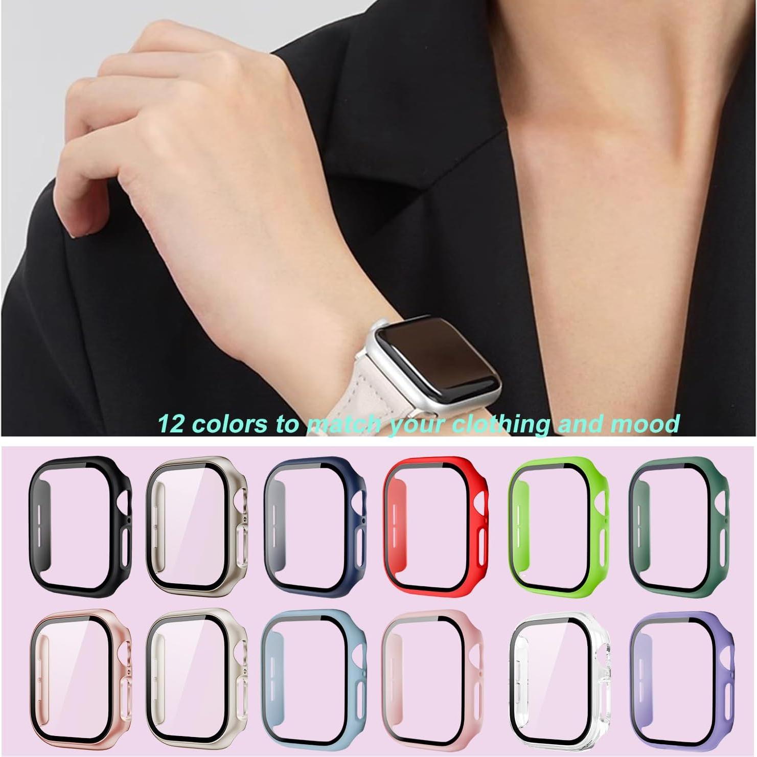 Estuche Pocoukate 12 Paquetes para Apple Watch 10 42 mm